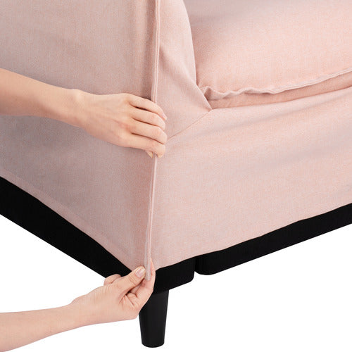 MONTAUK UPHOLSTERED SLIPCOVER ARMCHAIR
