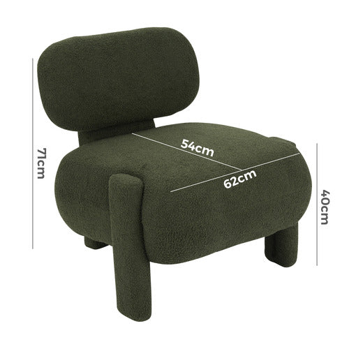 EVER DREAMING LIVING ASSIA UPHOLSTERED ACCENT CHAIR
