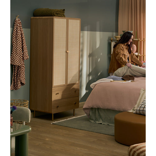 MAXINE 2 DRAWER 2 DOOR WARDROBE