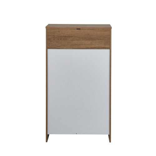 MIKASA FURNITURE DARK OAK MADDINGTON 5 DRAWER TALLBOY