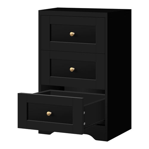 HOXTON ROOM WILLOW 3 DRAWER BEDSIDE TABLE