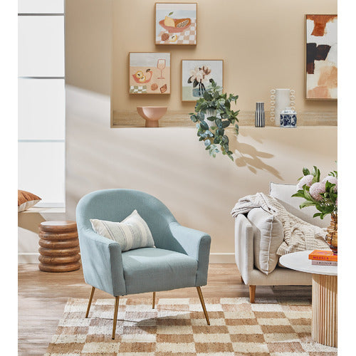 ANIKA MANGO WOOD & MARBLE COFFEE TABLE