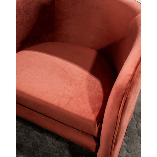 KEYS ROAD DESIGNS INGRAM VELVET OCCASIONAL CHAIR