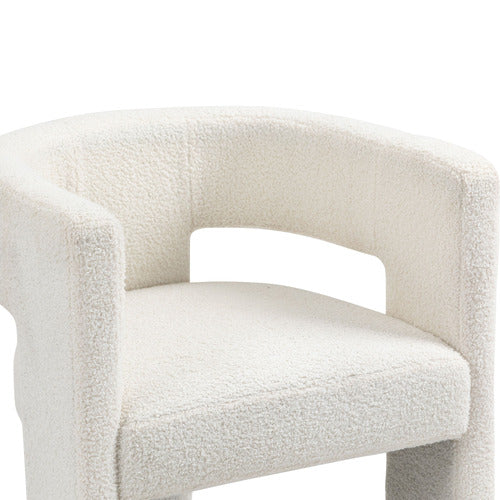 POMAIRE 3 LEGGED BOUCLE OCCASIONAL CHAIR