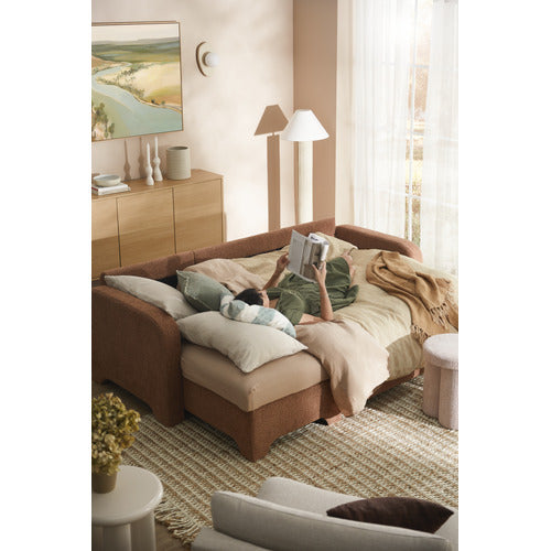 FRIDA 4 SEATER QUEEN SOFA BED WITH REVERSIBLE CHAISE