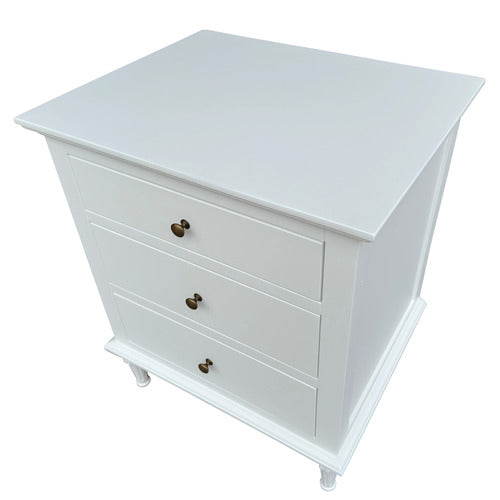 HAMILTON FURNITURE WHITE ATHAN SIDE TABLE