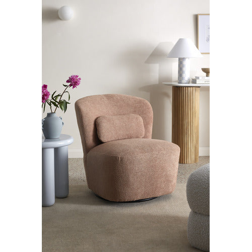 MONTY BOUCLÉ SWIVEL ARMCHAIR