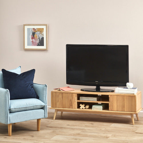 140CM OSCAR SOLID OAK TV UNIT