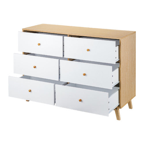 EXPERT HOMEWARES DAVOR 6 DRAWER CHEST