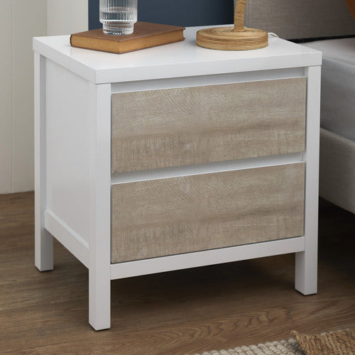 WHITEWASH KINGSCLIFF BEDSIDE TABLE