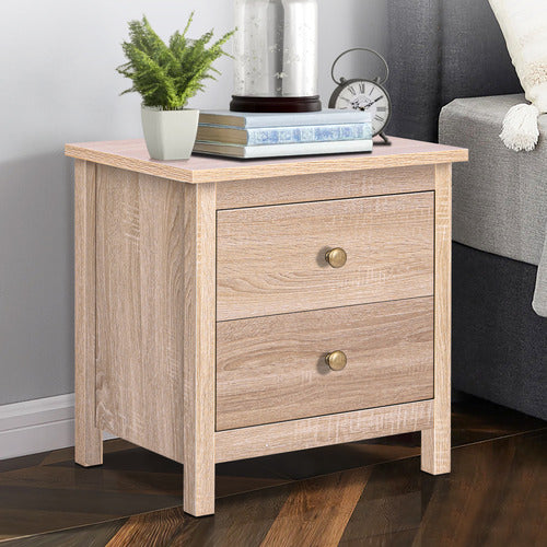 HOXTON ROOM GEOFFREY 2 DRAWER BEDSIDE TABLE