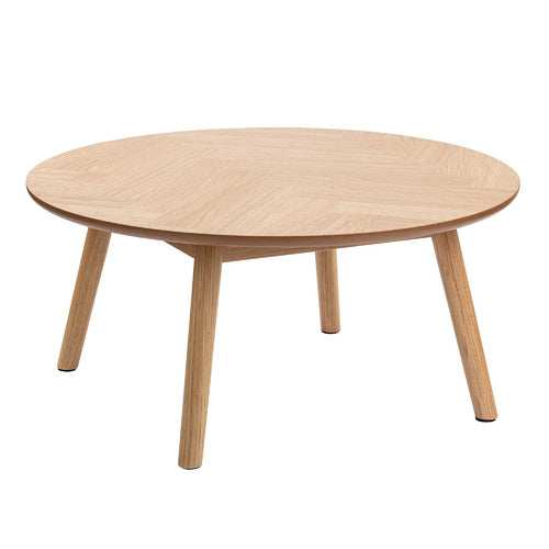 DION HERRINGBONE OAK WOOD COFFEE TABLE