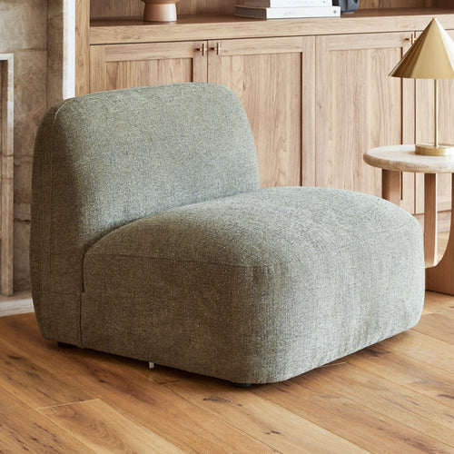 FOREST GREEN MOAB ARMLESS LOUNGE CHAIR