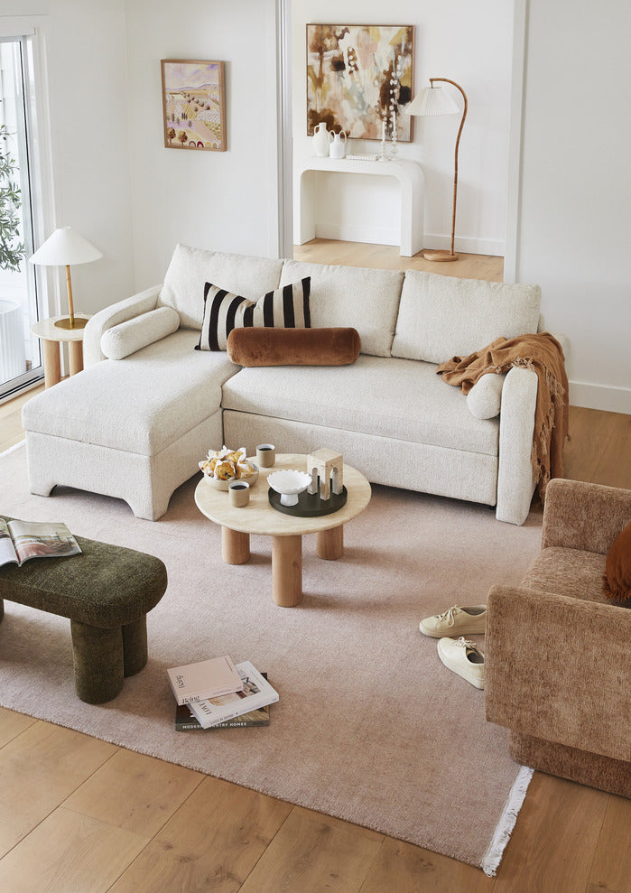 ARABELLA TRAVERTINE STONE COFFEE TABLE