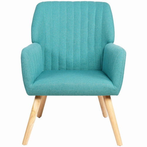 LIVING FUSION ELWINE RUBBERWOOD ARMCHAIR