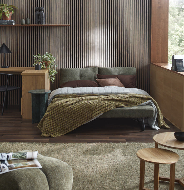 BRAD UPHOLSTERED DOUBLE SOFA BED