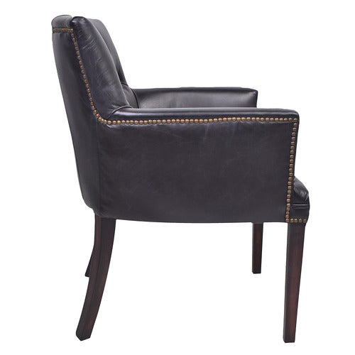CHARTWELL HOME ALGERNON LEATHER OCCASIONAL CHAIR