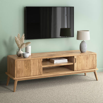 140CM OSCAR SOLID OAK TV UNIT
