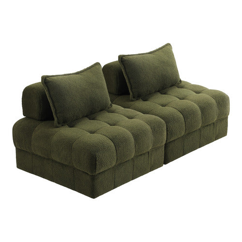 LIVING FUSION ARMATI TUFTED ACCENT CHAIRS (SET OF 2)