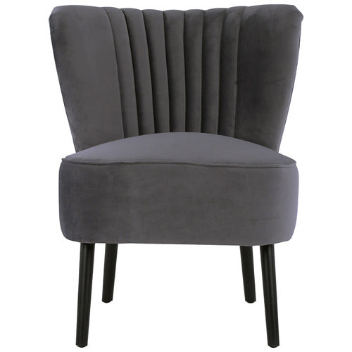 BROOKLYN AND BELLA PEBBLE GREY SLIPPER CHAIR