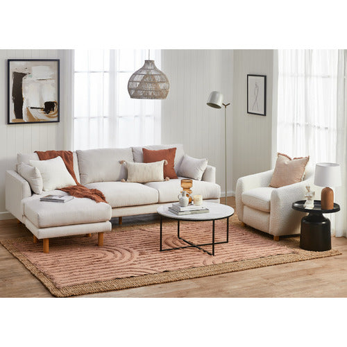 80CM WHITE SERENA ITALIAN CARRARA MARBLE COFFEE TABLE