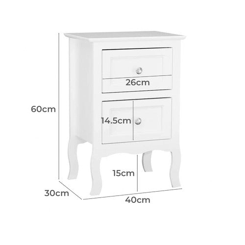 YORK STREET MORLAIX BEDSIDE TABLES (SET OF 2)