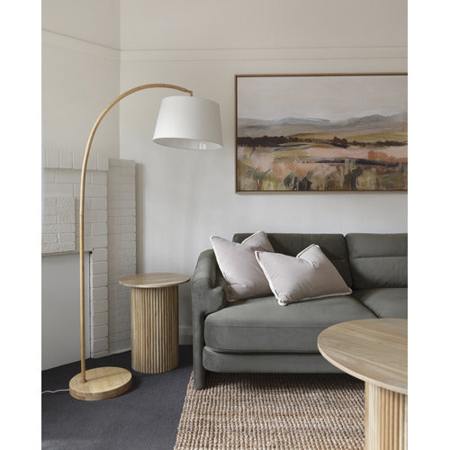 ANIKA ROUND MANGO WOOD COFFEE TABLE