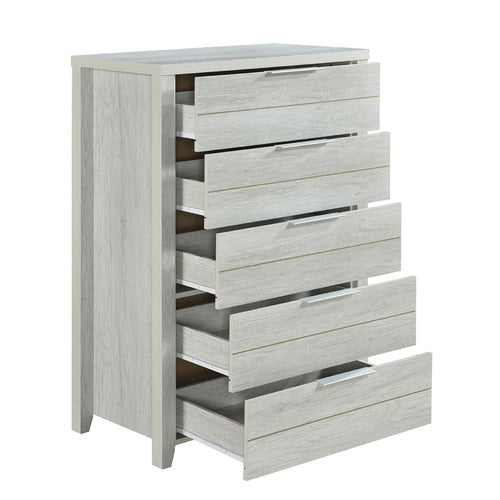 SOUTHERN STYLERS ALEXA 5 DRAWER TALLBOY