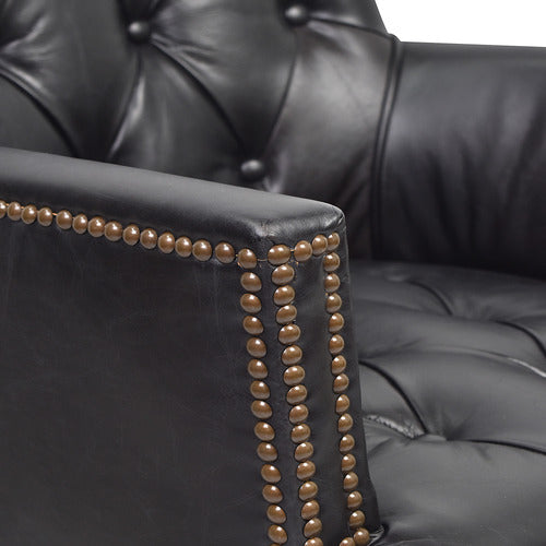 CHARTWELL HOME ALGERNON LEATHER OCCASIONAL CHAIR