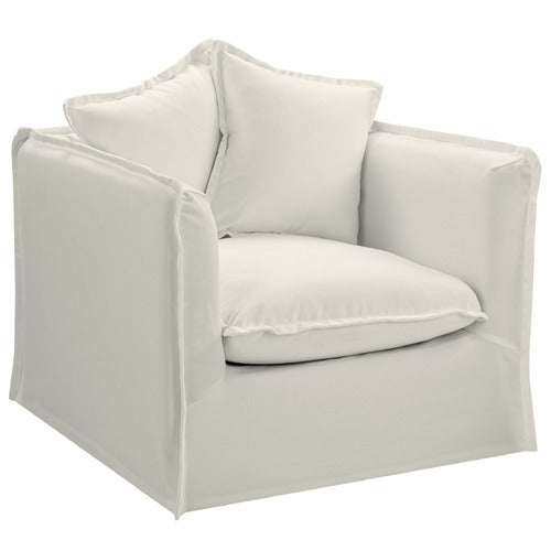 MONTAUK UPHOLSTERED SLIPCOVER ARMCHAIR