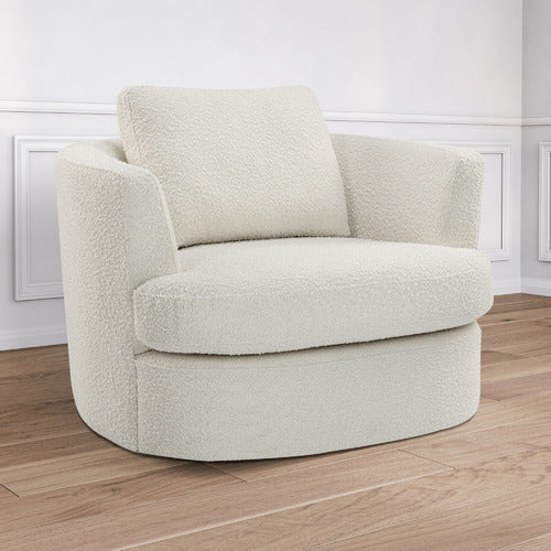 KILLIAN BOUCLE SWIVEL ARMCHAIR