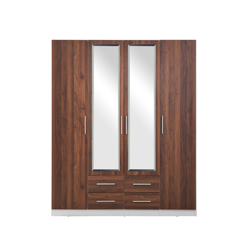 MIKASA FURNITURE TALINIS WARDROBE WITH MIRRORED DOORS