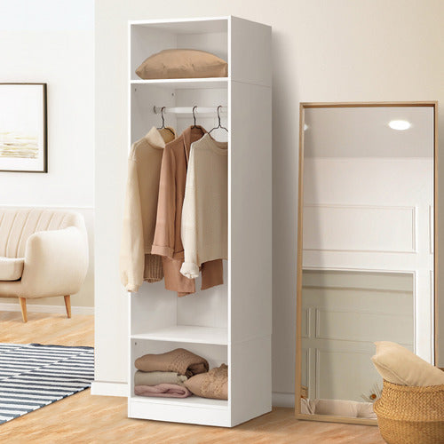 LIVING FUSION CASSANDRA 3 SHELF & HANGING WARDROBE