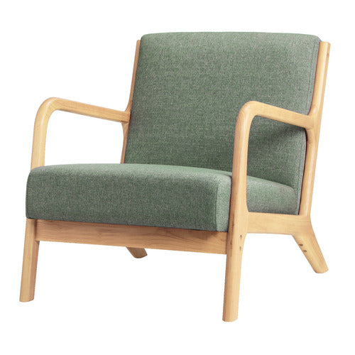 LIVING FUSION KAMDEN RUBBERWOOD ARMCHAIR
