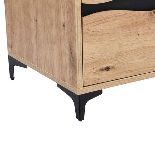 EXPERT HOMEWARES LUCA 2 DRAWER BEDSIDE TABLE