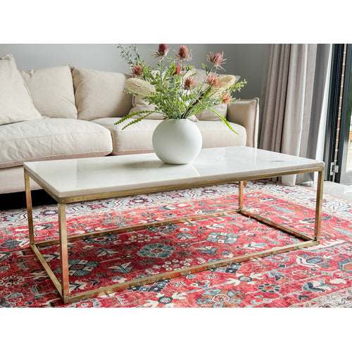 HOME & LIFESTYLE CLARENCE MARBLE COFFEE TABLE