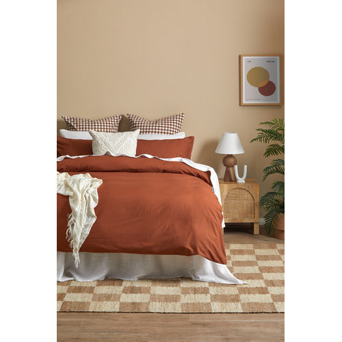 NATURAL ANYA MANGO WOOD & RATTAN BEDSIDE TABLE
