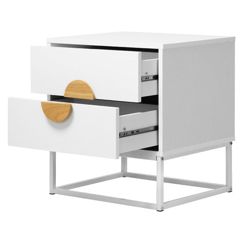 LIVING FUSION DALTON BEDSIDE TABLES (SET OF 2)