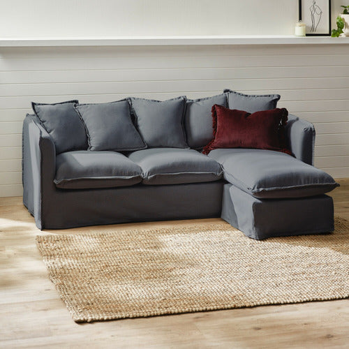MONTAUK SLIPCOVER REVERSIBLE CHAISE SOFA