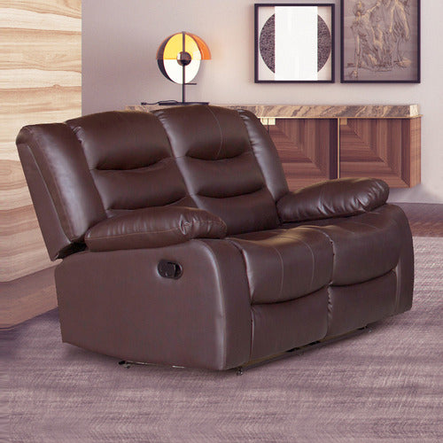 SOUTHERN STYLERS IPANEMA 2 SEATER FAUX LEATHER RECLINER SOFA