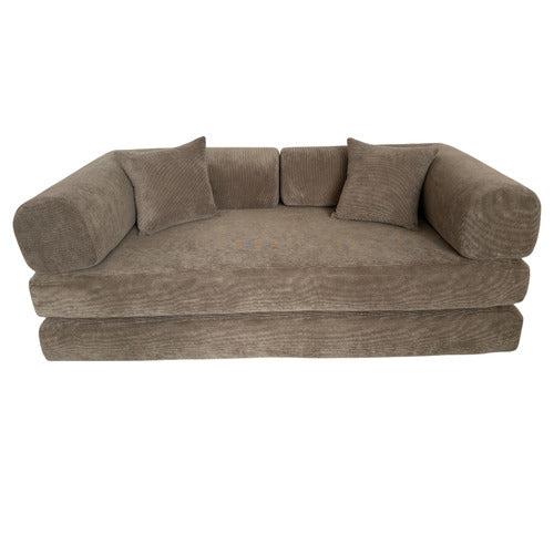 MIKASA FURNITURE KIRAN 3 SEATER DOUBLE CORDUROY SOFA BED