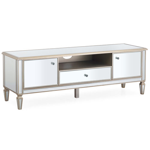 SOUTHERN STYLERS SIERRA MIRRORED TV UNIT