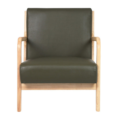 LIVING FUSION KAMDEN FAUX LEATHER ARMCHAIR