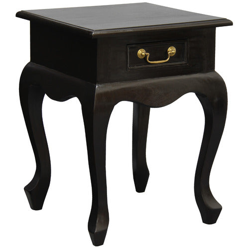 LA VERDE QUEEN ANN 1 DRAWER BEDSIDE TABLE