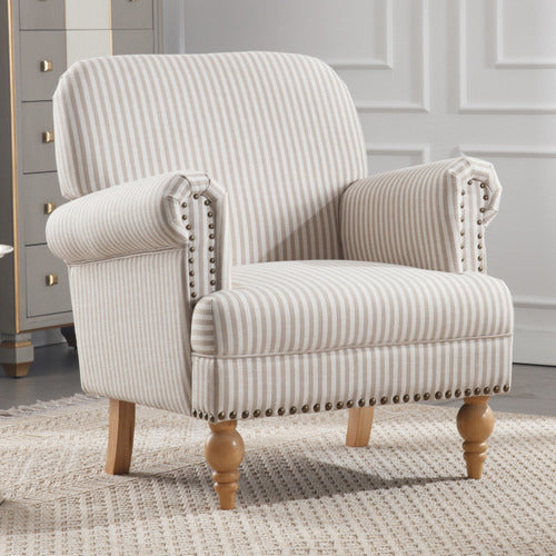 CASSINGTON HOME DARVIN STRIPE ARMCHAIR