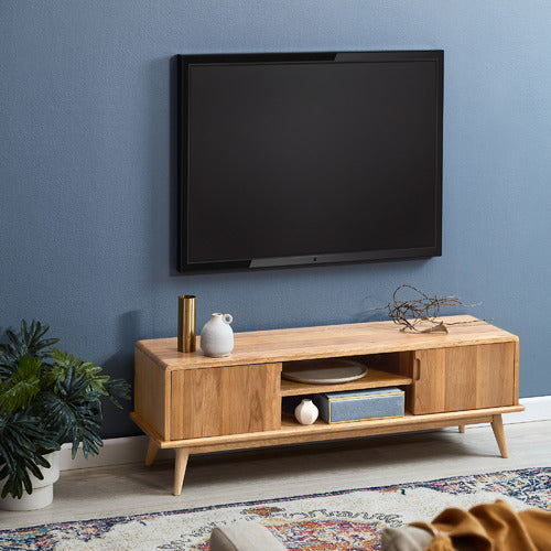 140CM OSCAR SOLID OAK TV UNIT