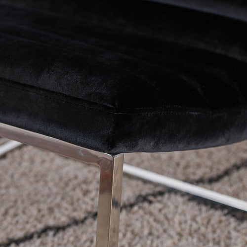 FURNITURE MARKET CHANTELLE VELVET ACCENT CHAIR