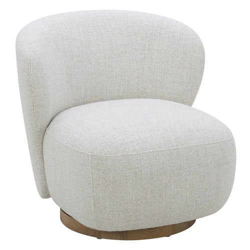 LIBBY UPHOLSTERED SWIVEL ACCENT CHAIR