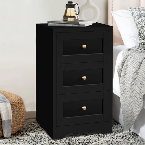 HOXTON ROOM WILLOW 3 DRAWER BEDSIDE TABLE