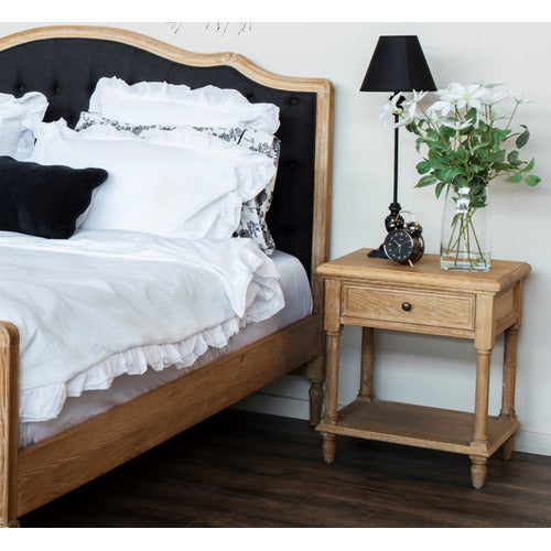 NATURALLY PROVINICIAL HARRIETT AMERICAN OAK BEDSIDE TABLE
